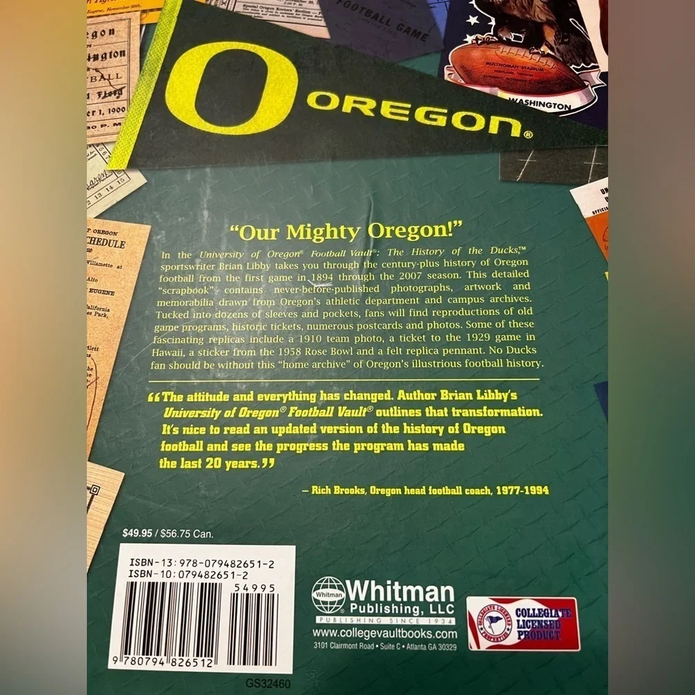 University of Oregon Football Vault: The Hisotry of the Ducks (College Vault)